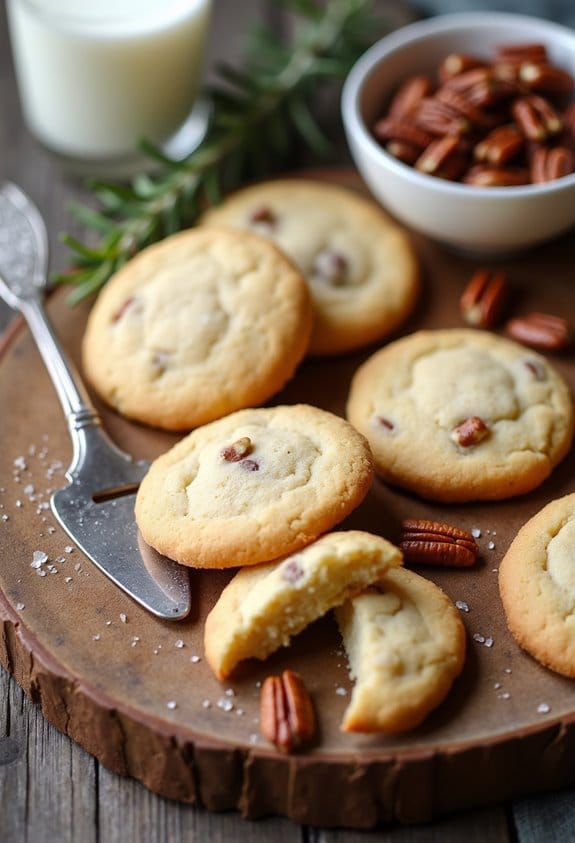 butter pecan shortbread cookies