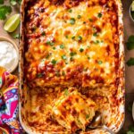 casserole with chicken enchiladas