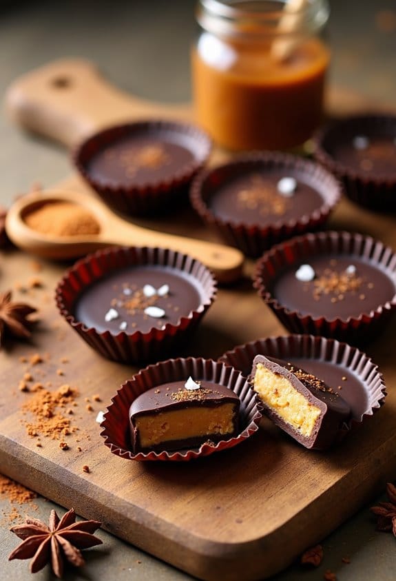 chai spiced almond butter cups