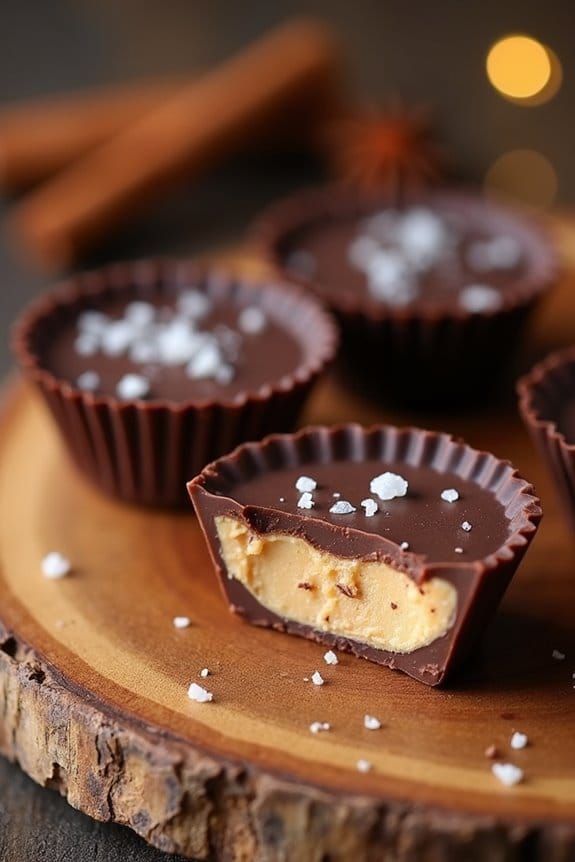 chai spiced almond butter cups