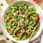cilantro infused pasta salad