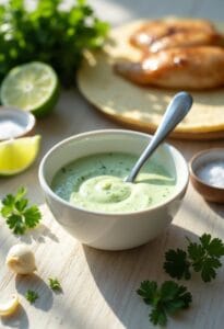 cilantro lime cream sauce