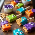 colorful fun crispy snacks