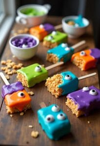 colorful fun crispy snacks