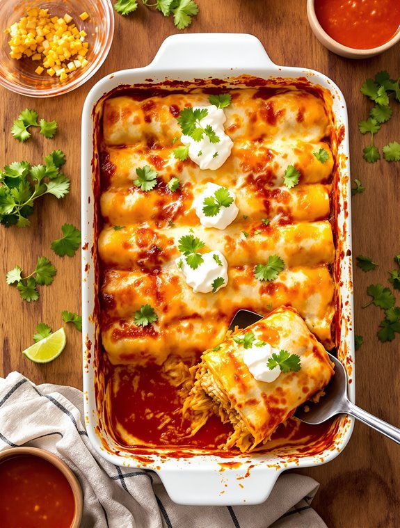 comforting chicken enchiladas recipe