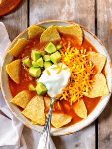 comforting family tortilla soup