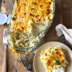 comforting green enchilada casserole