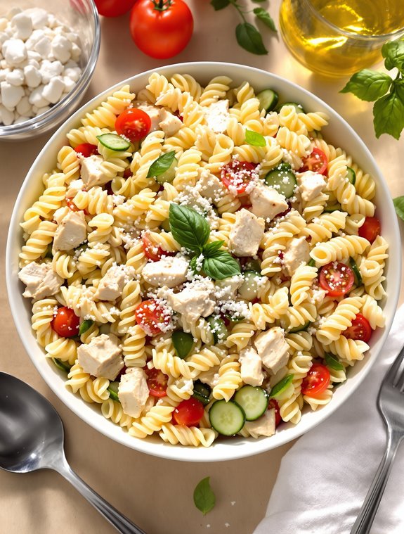 creamy chicken pasta salad