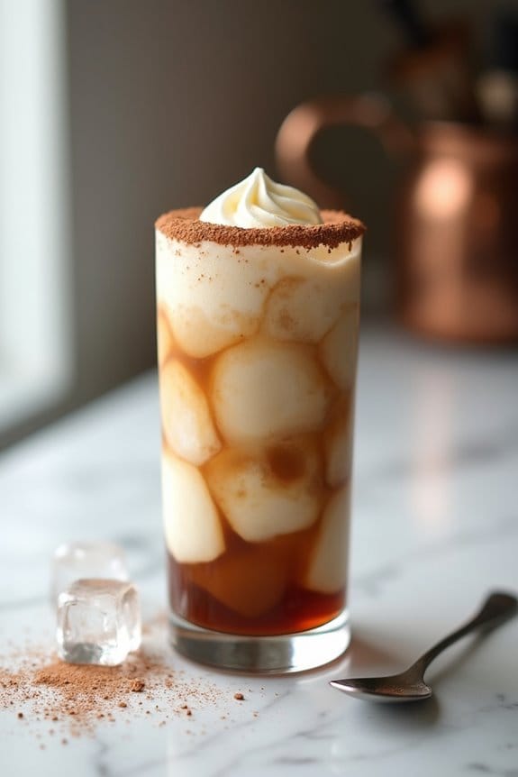 creamy layered coffee delight