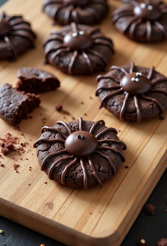 delicious spider shaped cookies