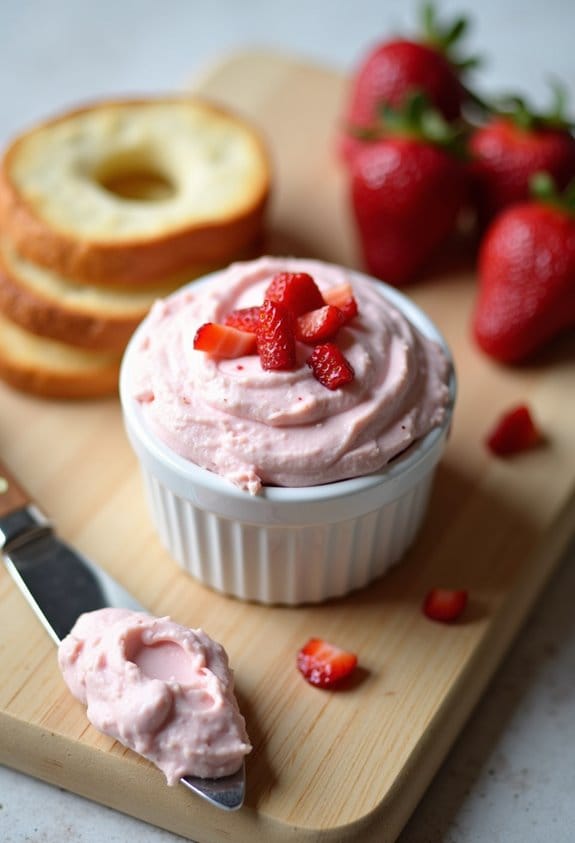 delicious strawberry cream spread