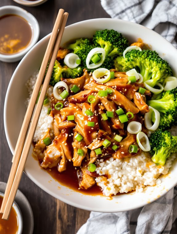 delicious teriyaki chicken bowl