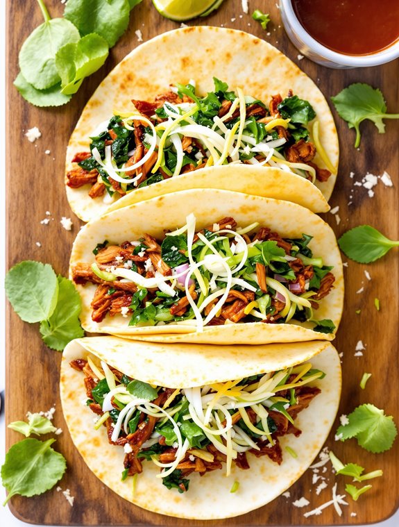 flavorful bbq chicken tacos
