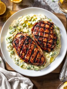 grilled chicken with zucchini