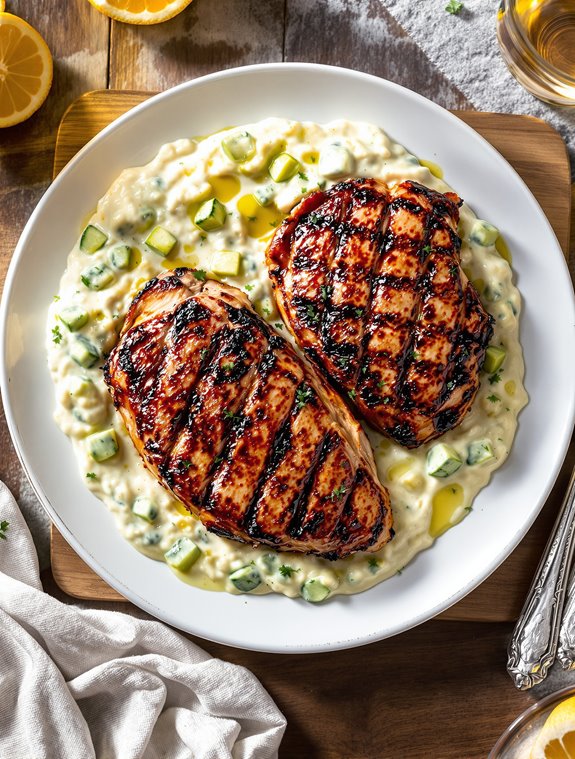 grilled chicken with zucchini
