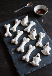 halloween themed meringue treats