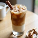 iced cinnamon honey latte