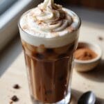 iced mocha with coconut