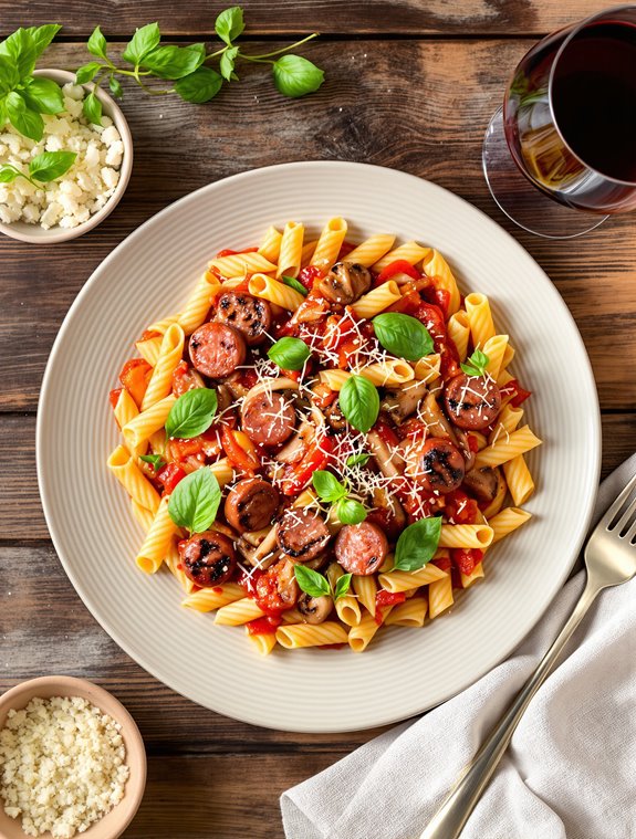 italian sausage pasta delight
