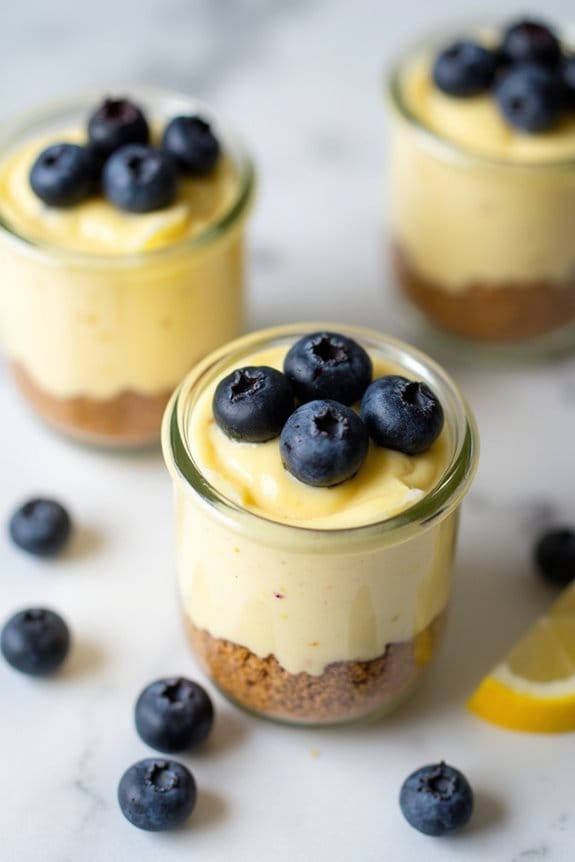 lemon blueberry cheesecake cups