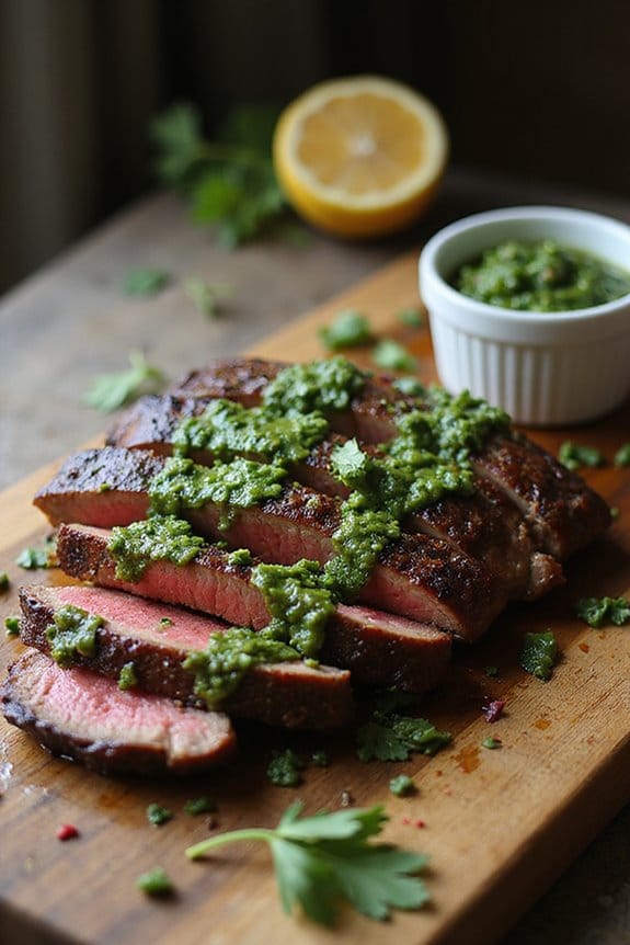 marinate cook rest drizzle