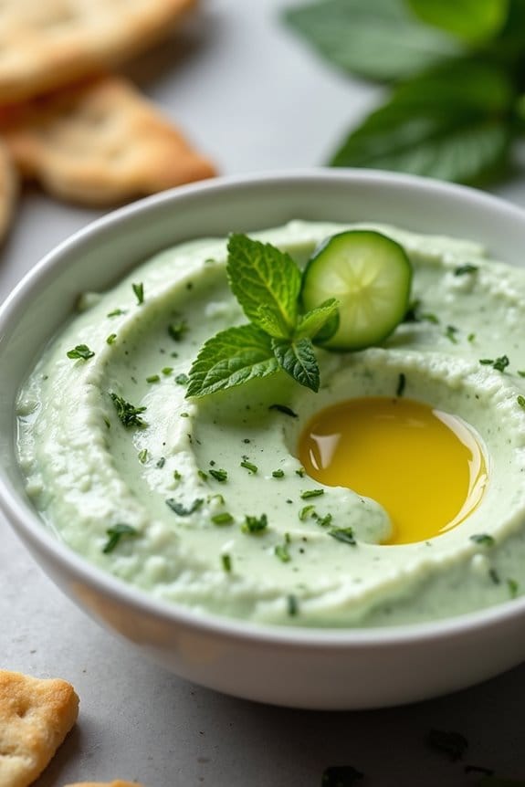 moisture controlled cucumber mint spread