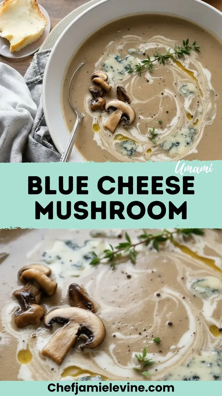 Velvety Blue Cheese Mushroom Soup Recipe Blue Cheese Mushroom