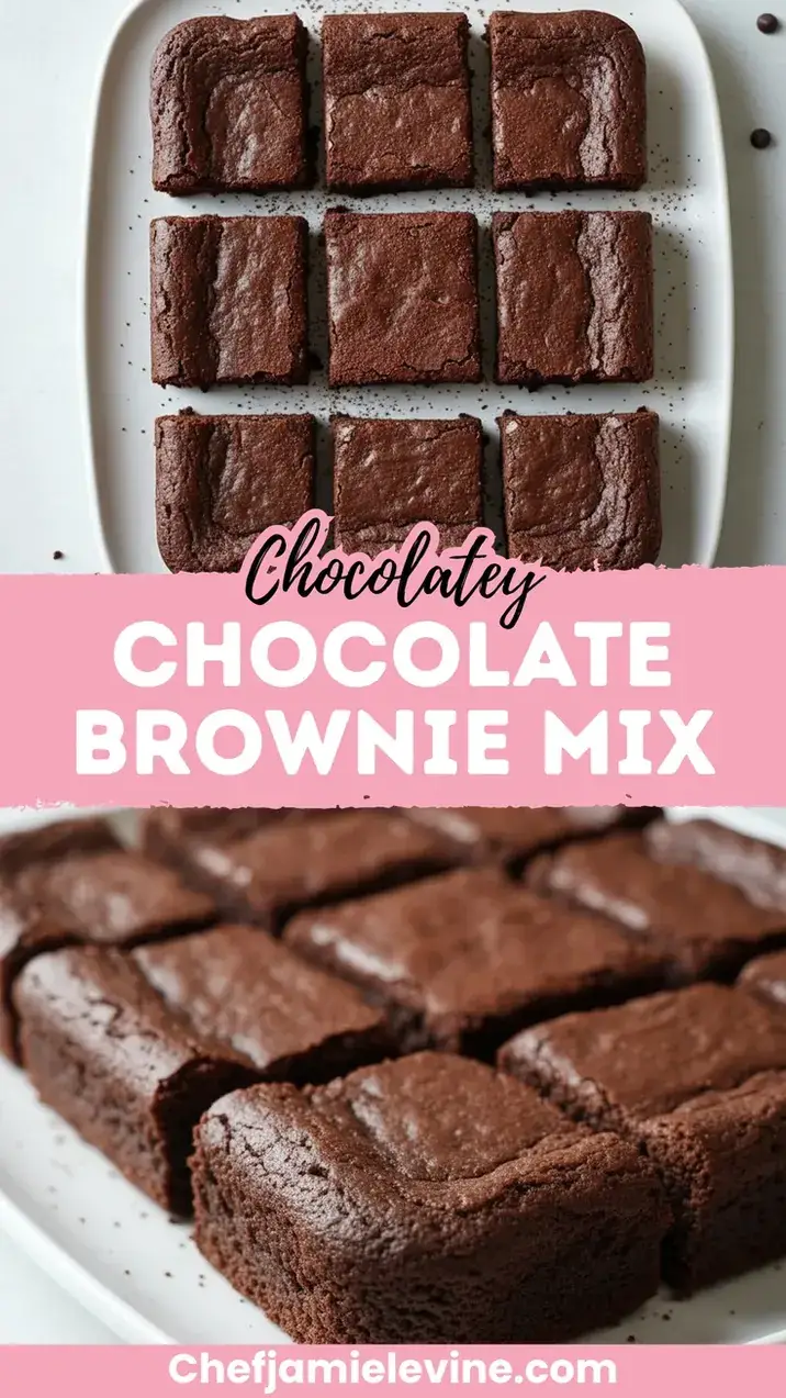Double Chocolate Brownie Mix Recipe Chocolate Brownie Mix