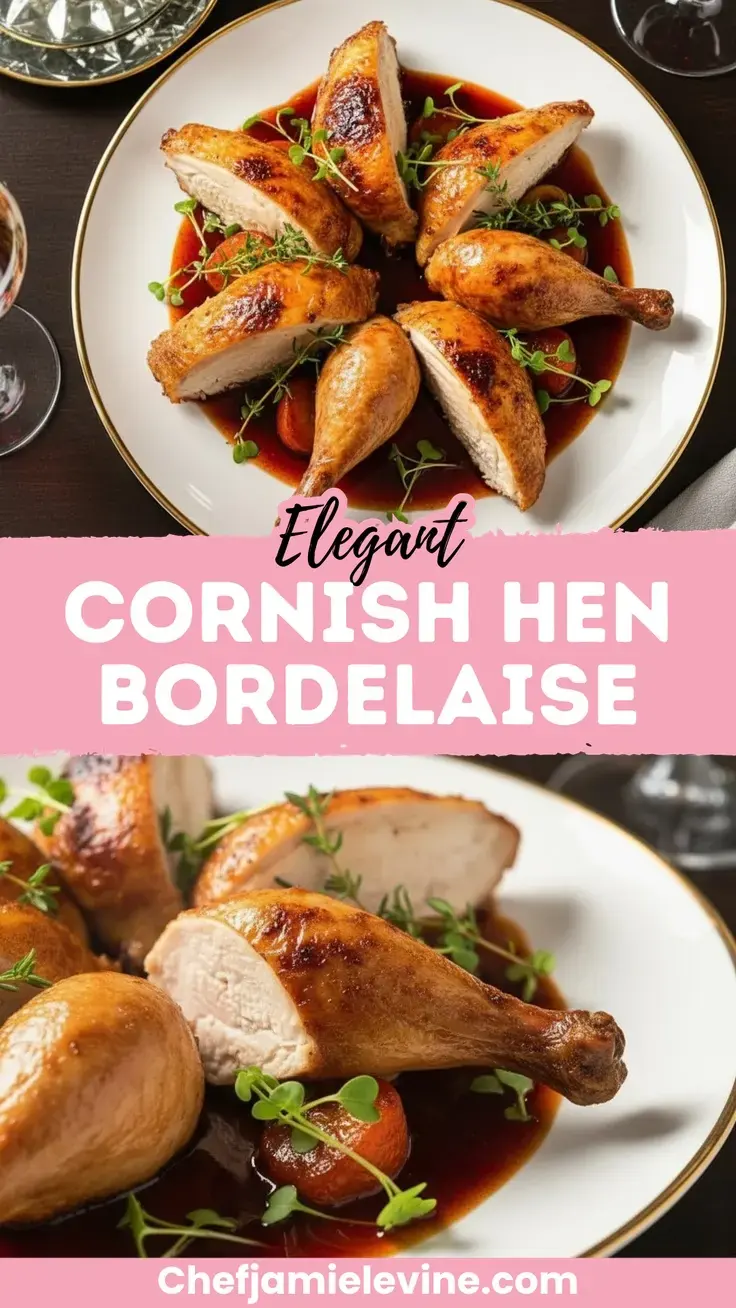 Cornish Hen Bordelaise