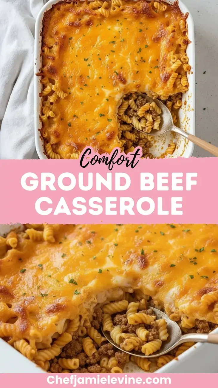 Cheesy Ground Beef Casserole Recipe for Busy Weeknights Ground Beef Casserole