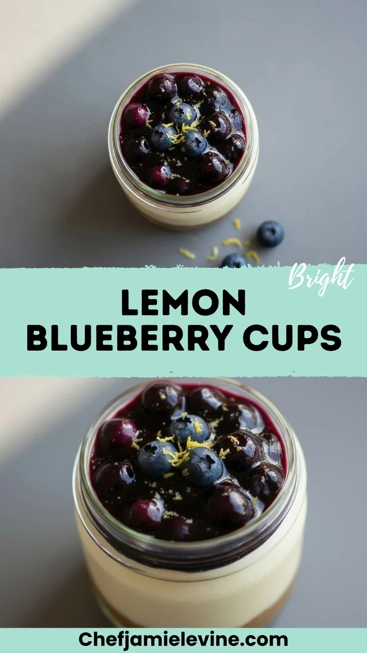 Lemon Blueberry Cheesecake Cups Recipe Lemon Blueberry Cups