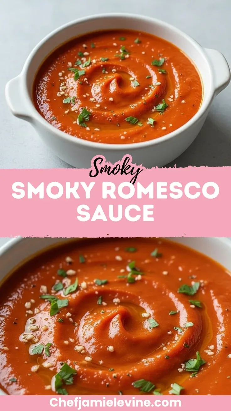 smoky flavorful romesco sauce