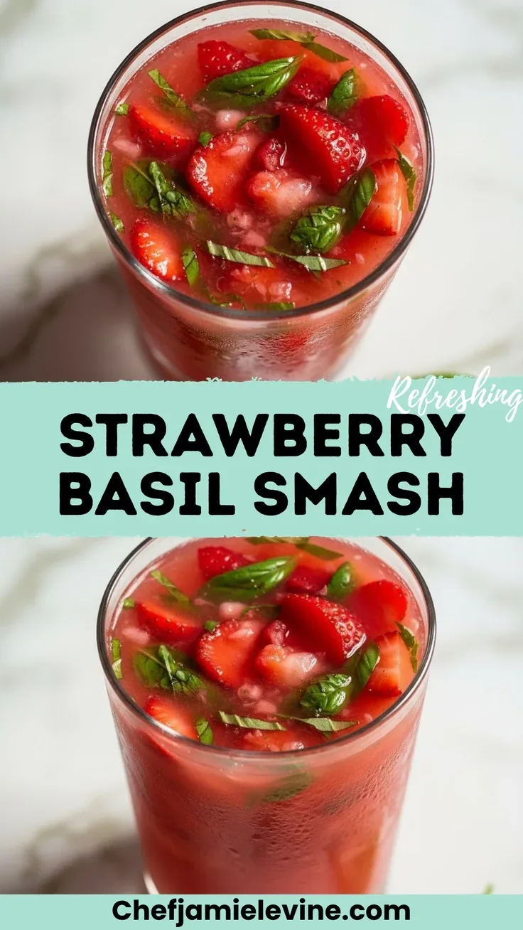 strawberry basil cocktail creation