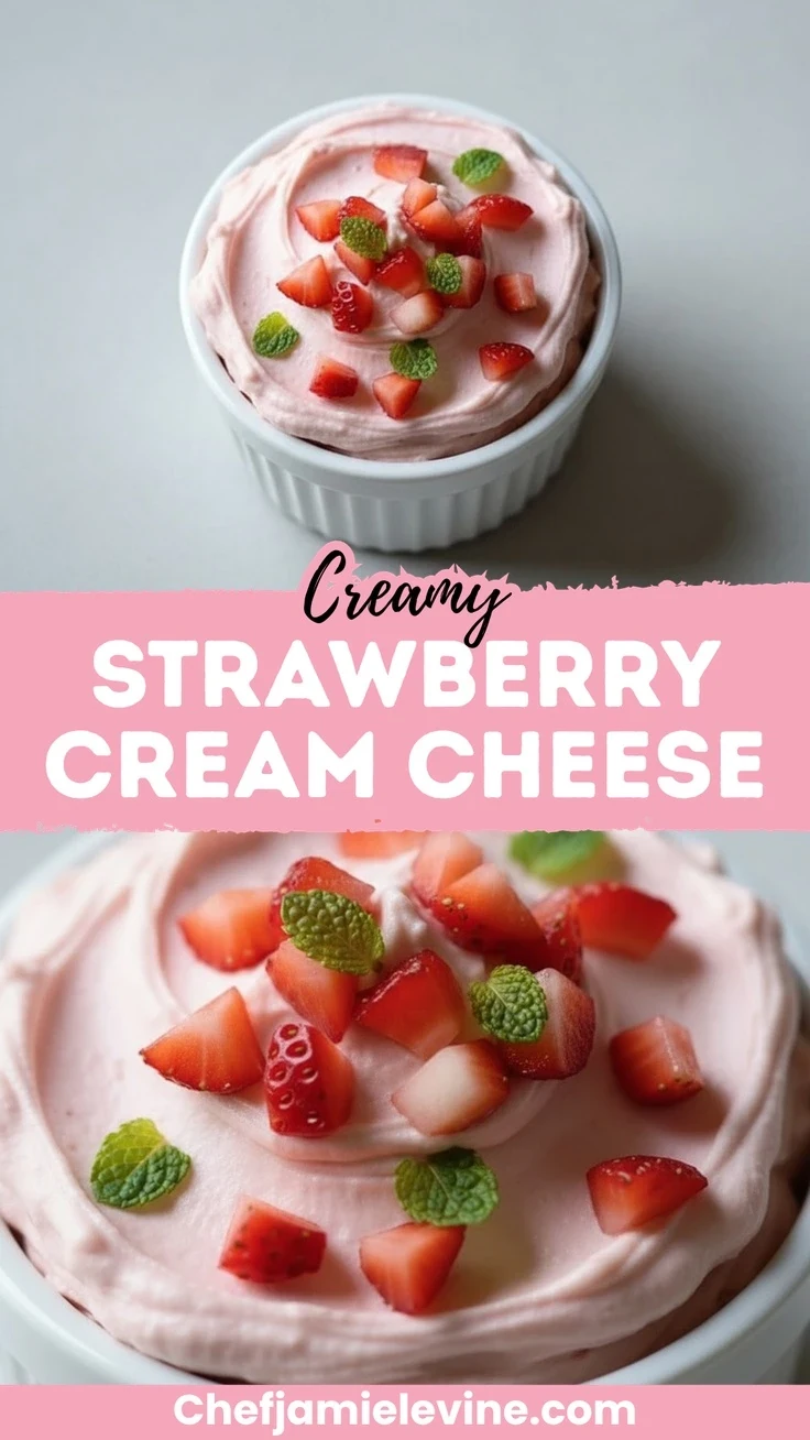 whipped strawberry cream cheese spread