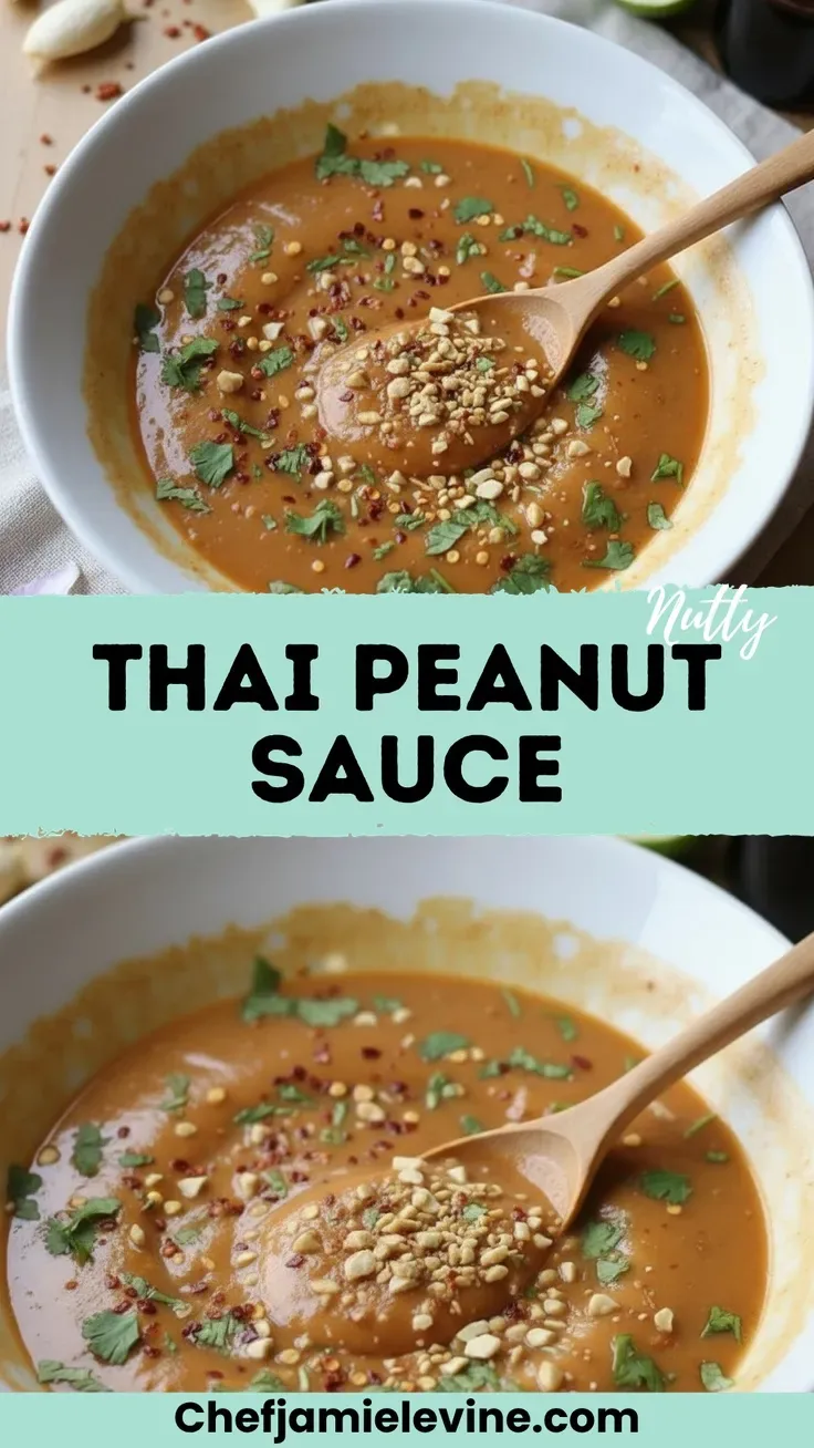 easy homemade thai peanut sauce