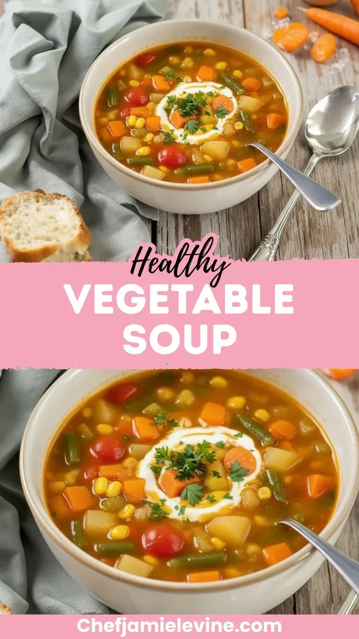 Homemade Vegetable Soup Recipe for Cozy Comfort Vegetable Soup