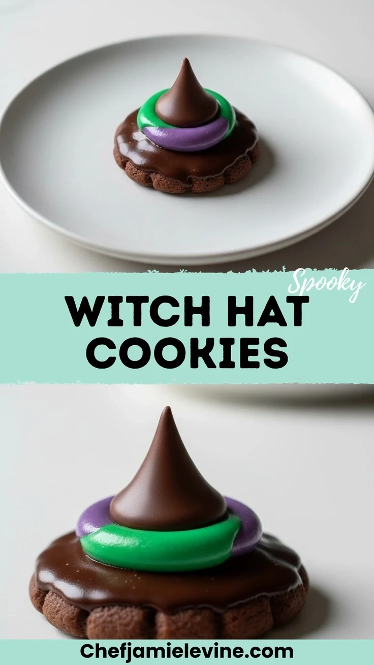 witch hat cookies assembly steps
