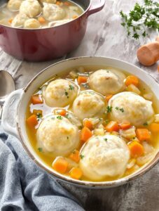 savory chicken and dumplings