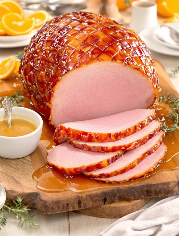 smoked ham with dijon sauce