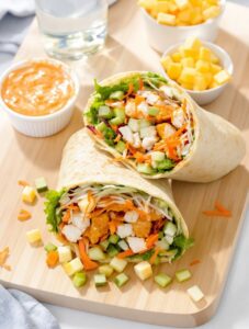 spicy buffalo chicken wraps