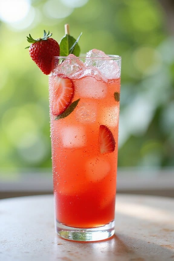 strawberry basil cocktail creation