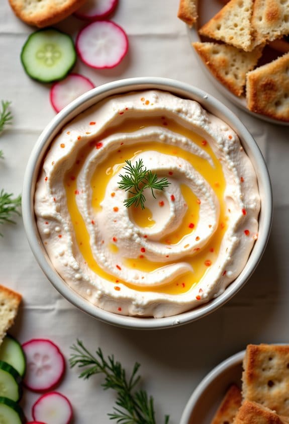 whipped feta pepper spread