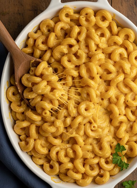 cheesy spirals in slow cooker