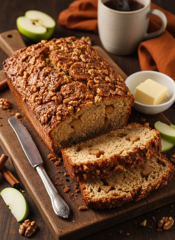 cinnamon apple streusel bread