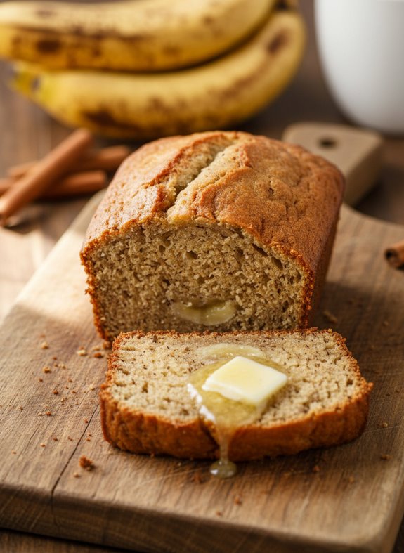 cozy homemade banana bread