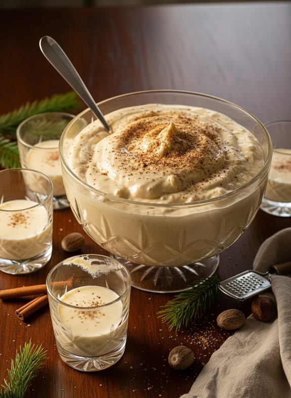 creamy festive holiday drink