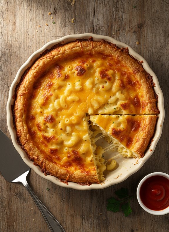 creamy pasta pie delight