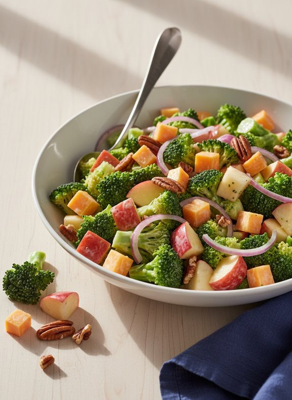crisp broccoli apple salad