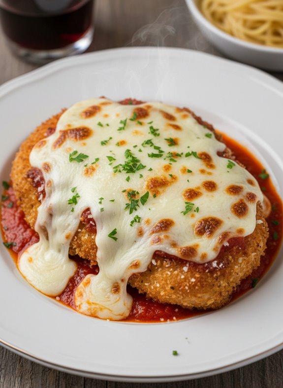 crispy cheesy chicken dish