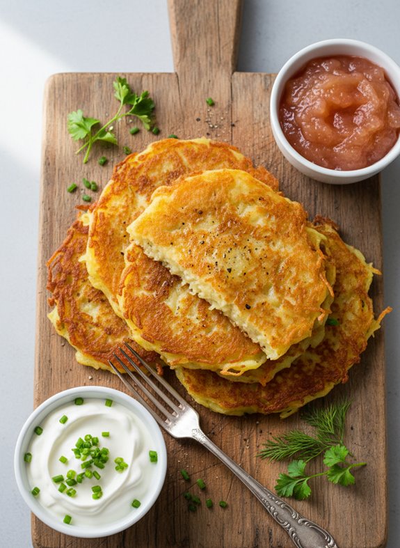crispy german potato pancakes